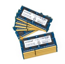 10X Laptop SODIMM RAM Crucial 4GB Memory 2RX8 PC3L-12800 DDR3 1600Mhz 1.35V CL11 picture