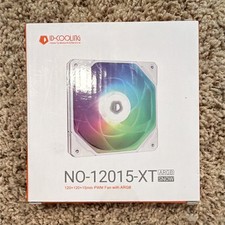 ID-COOLING NO-12015-XT ARGB SNOW 120mm 15mm Slim PWM 54.6CFM White 3 Pack picture