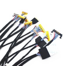 14pcs Universal LVDS Cable 20pin 30pin 40pin for 14''-55'' LED LCD Display Panel picture