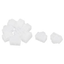 10Pcs Silicone Ethernet Hub Port RJ45 Anti-Dust Cover Plugs Cap White picture