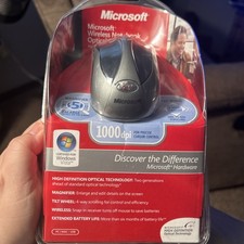 🔥 Microsoft Wireless Notebook Optical Mouse 4000  NEW Old Stock Unopened 🔥 picture
