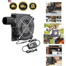 120mm x 32mm Dual Ball Blower Fan 12V with 110v - 240v AC Plug Variable Speed... picture