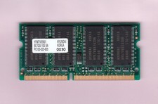 64MB PC-100 HYUNDAI HYM7V65801 BLTQG-10S BA Laptop Ram Stick PC100 SDR 3.3V CL2 picture