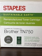 Staples Sustainable Earth Toner Cartridge Brother TN750 Black SEBTN750R picture