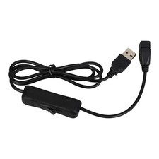 Industrial USB Fan Extension Cord Male to Female Power Control Cable Black picture