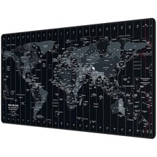 Large World Map Gaming Mouse Pad XXL 35.4x15.7 Inches Extended Desk Mat picture