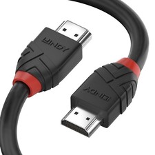Lindy 36470 0.5m High Speed HDMI Cable, Black Line, with Ethernet, 4k@60Hz HDMI picture