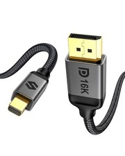 Silkland 16K Mini DisplayPort to DisplayPort 2.1 Cable, [16K@60Hz, 8K@120Hz, ... picture