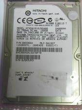Hitachi HTS541616J9SA00 P/N: 0A53664 MLC:DA1937 160GB SATA Laptop Hard Drive  picture
