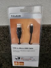 NEW belkin F3U15106 Cable USB, USBMICROB 6' black picture
