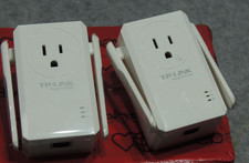 Lot of 2 | TP-Link N300 Wi-Fi Range Extender w/ Pass-Through Outlet TL-WA860RE picture