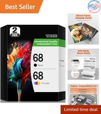 68 Ink Cartridges for Envy 6555e 6155e Ink Compatible with HP68 Ink 68e 68XL ... picture