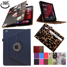 Rotating Smart Case Cover For 10.2 iPad 7th/ 8th Generation W/ pocket pen holder picture