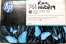 ✨ Genuine HP 761 Dark Gray 400ml Ink Cartridge CM996A DesignJet T7100 Grey ✨ picture