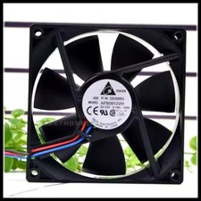 DELTA AFB0912VH 9025 DC12V 0.6A 9CM 3-Wire Dual Ball Cooling Fan picture