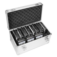 B86 Hard Drive Storage Case 14 Slots, 2.5/3.5in HDD Organizer, Aluminum picture