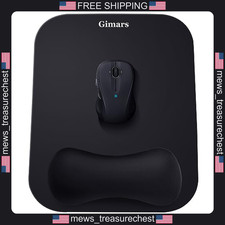Gimars Ergonomic Mouse Pad with Wrist Rest, Memory Foam, 11x8.26 Inches picture