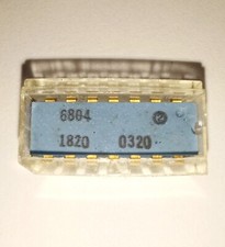 Sprague 1820 IC chip microchip DIP-14 vintage from 1968 Gold plated legs picture