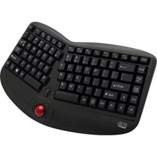 Adesso Tru-Form Media 3150 - 2.4 GHz Wireless Ergo Trackball Keyboard picture
