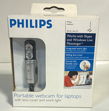 Philips SPC611NC/37 USB SVGA 30fps Webcam w/ Work Light Flex Neck Lens Cover picture