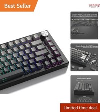 Grey Black PBT Keycap Set 136 Keys Gradient Double Shot Cherry Profile Backlit picture