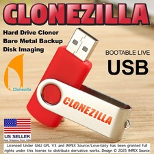 Clonezilla Bootable Live USB Drive Clone, Image Restore Backup For Windows/Linux picture