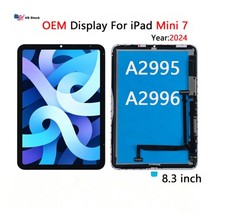 OEM For iPad Mini 7th 8.3'' 2024 A2995/A2996 LCD Screen Display Replacement picture