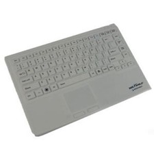 Seal Shield SW87P2 Silicone Keyboard w/ Touchpad - White picture