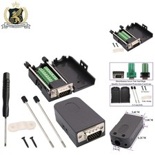2-Pack VGA DB15 Male to 16-Pin Female Screw Terminal Adapter with Ground Wire picture