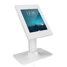Mount-It iPad Kiosk Stand, Anti-Theft Steel Countertop Enclosure, White picture