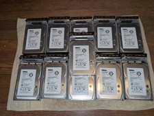 LOT Of 11 HGST SAS 600GB 6Gbs Server Hard Drives with Caddy 3.5