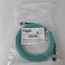 Legrand 31419 10M MTP 10G OM3 MM FIBER-AQUA Fiber Optic Cable C2G New 30 Ft picture