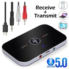 Bluetooth 5.0 Transmitter Receiver 3.5mm AUX RCA TV Home Stereo Audio Adapter picture