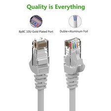 Long Cat5e Ethernet Lan Network Cable STP Patch Cord - 25ft 50ft 75FT 100ft US picture