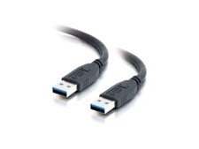 C2G 54171 USB Cable - USB 3.0 A to A Cable M/M, Black (6.6 Feet, 2 Meters) picture