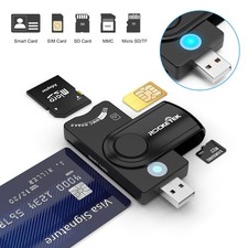 7-in-1 USB Smart Card Reader Micro SD MMC M2 SIM Memory Adapter Laptop Computer picture