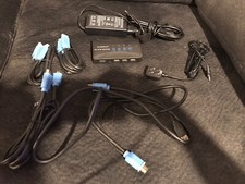 4 Port HDMI KVM Switch, 4k. Comes With 4 HDMI Wires. New Open Box. picture