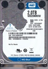 WD WD20NMVW-11EDZS2 dcm: HHKTJHBB Thailand NOV 2015 2TB USB 3.0 2.5
