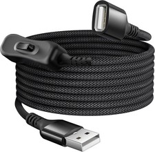 Itramax USB on off Switch Cable 10Ft,Inline USB Power Switch USBA Male to Female picture