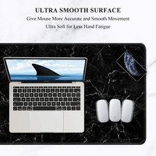 Mouse Pad, Full Desk Extended Gaming Mouse Pad, Desk with Stitched Edges, Non- picture