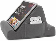 Brookstone Tablet Lap Cushion - Tablet/Phone/Ebook Holder for Bed, Gray picture