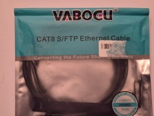 NEW  6 Foot   VABOCU Cat 8 S/FTP Ethernet Cable High Performance RJ45 LAN Cord picture