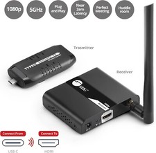 SIIG Type-C Wireless Extender Kit Full HD 1080P 30M 98ft CEH25J11S1 B5G1018X  picture