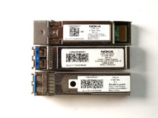 Lot of 3 Nokia 1AB429380001 6.144G LR 15Km SFP+ CPRI 2-6 SMDF SFP  Transceivers picture