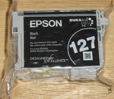 GENUINE Epson Ink 127 T1271 BLACK workforce 545 630 645 NX530 NX625  Extra High picture