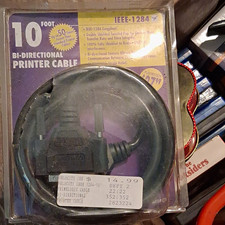 Velocity IEEE-1284 10ft Bi-Directional Printer Cable DB25 to Centronics 36 picture