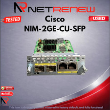 Cisco NIM-2GE-CU-SFP  dual-mode GE/SFP Module 2-port Gigabit Ethernet picture