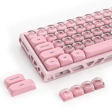 132Key Blush PinkPro Jelly HOA Profile PBT Keycaps Custom MX Switch Gaming picture