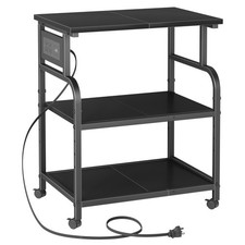 3 Tier Large Printer Stand with Power Outlet/Adjustable Shelf picture