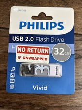 NEW Philips PHMMD32GBVIVID Philips 32GB USB Flash Drive 2.0 Vivid - Grey - picture